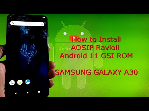 AOSIP Ravioli for Samsung Galaxy A30 Android 11 GSI ROM