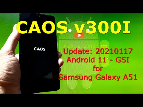 CAOS v300l Android 11 for Samsung Galaxy A51 - Stable