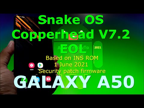Snake OS Copperhead V7.2 (EOL) Gaming ROM for Samsung Galaxy A50