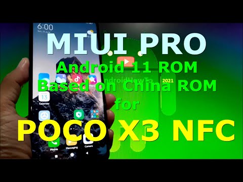 MIUI PRO 21.6.10 Android 11 for POCO X3 NFC