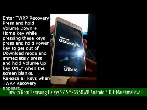 How to Root Samsung Galaxy S7 SM-G930W8 Android 6.0.1 Marshmallow