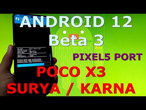 Android 12 Beta 3 for Poco X3 NFC (Surya/Karna) Pixel5 Port