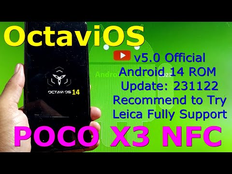 OctaviOS 5.0 Official for Poco X3 Android 14 ROM Update: 231122