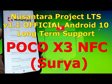 Nusantara Project LTS v1.1 OFFICIAL Android 10 for Poco X3 NFC (Surya)