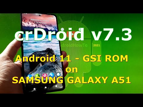 crDroid v7.3 Android 11 for Samsung Galaxy A51 - GSI ROM