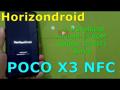 Horizondroid v2.3 Unofficial for Poco X3 Android 14 ROM Update: 240311