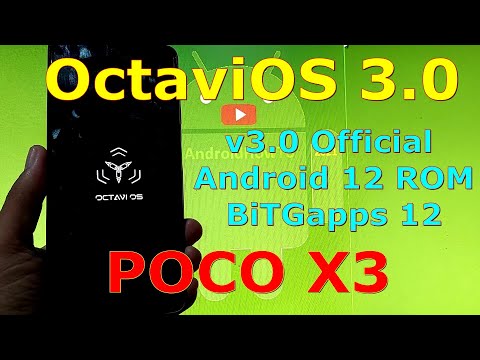 OctaviOS 3.0 Official Android 12 for Poco X3 NFC (Surya) - GAPPS 12