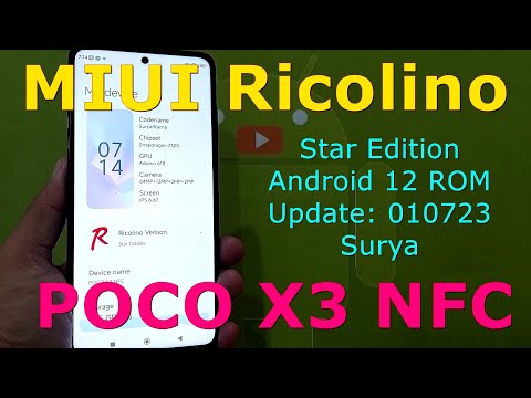 MIUI Ricolino for Poco X3 Android 12 ROM Update: 230701