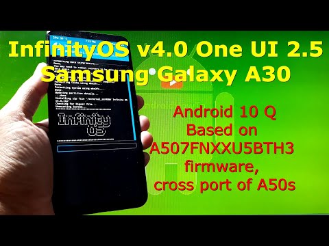 InfinityOS v4.0 OneUI 2.5 for Samsung Galaxy A30 Android 10 Q
