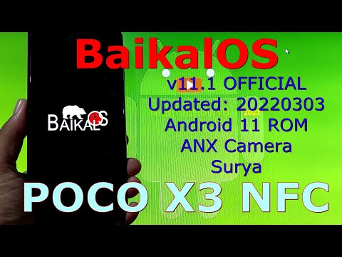BaikalOS 11.1 OFFICIAL for Poco X3 NFC Android 11 Updated: 20220303