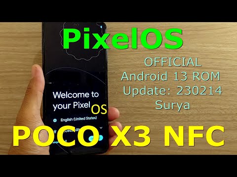 PixelOS Official for Poco X3 Android 13 ROM Update: 230214