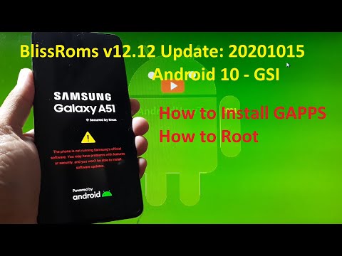 BlissRoms v12.12 Android 10 for Samsung Galaxy A51