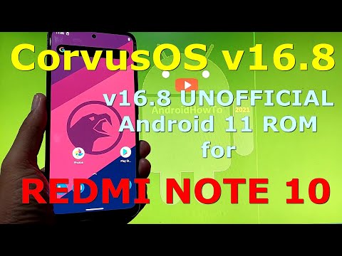 CorvusOS v16.8 UNOFFICIAL for Redmi Note 10 ( Mojito ) Android 11