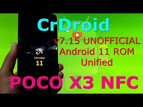 CrDroid v7.15 UNOFFICIAL for Poco X3 NFC Android 11 Update: 220221