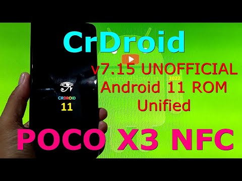CrDroid v7.15 UNOFFICIAL for Poco X3 NFC Android 11 Update: 220221