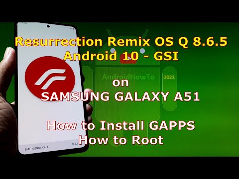 Resurrection Remix OS Q 8.6.5 Android 10 for Samsung Galaxy A51 Dynamic Partition