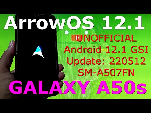 ArrowOS 12.1 for Samsung Galaxy A50s Android 12.1 GSI Update: 220512