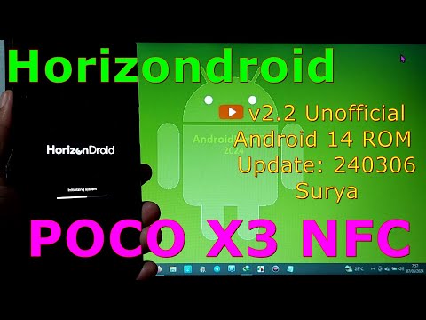 Horizondroid v2.2 Unofficial for Poco X3 Android 14 ROM Update: 240306