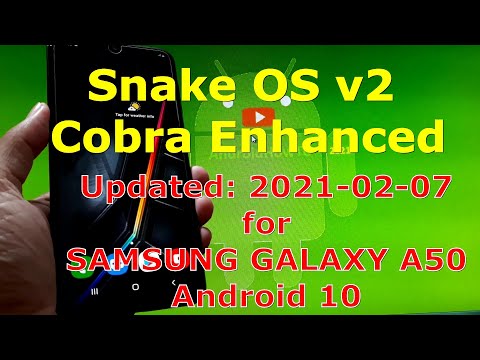 Snake OS v2 Cobra Enhanced for Samsung Galaxy A50 Android 10 Custom ROM
