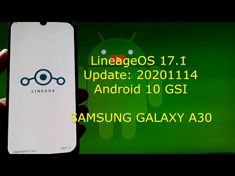 LineageOS 17.1 20201114 for Samsung Galaxy A30 Android 10 GSI