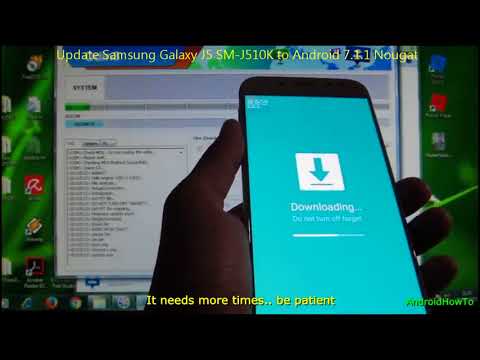 Update Samsung Galaxy J5 SM-J510K to Android 7.1.1 Nougat