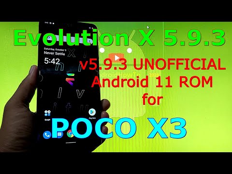 Evolution X 5.9.3 UNOFFICIAL for Poco X3 NFC (Surya) Android 11