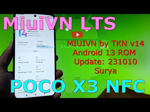 MiuiVN LTS for Poco X3 NFC Android 13 ROM Update: 231010