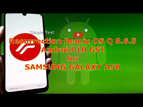 Resurrection Remix OS Q 8.6.5 Android 10 for Samsung Galaxy A50