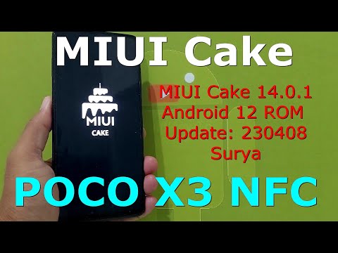 MIUI Cake 14.0.1 for Poco X3 NFC Android 12 ROM Update: 230408