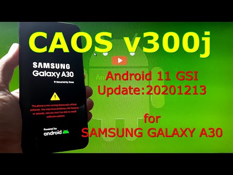 CAOS v300j Android 11 for Samsung Galaxy A30 Update: 20201213