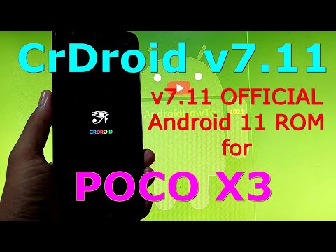 CrDroid v7.11 OFFICIAL for Poco X3 NFC (Surya) Android 11