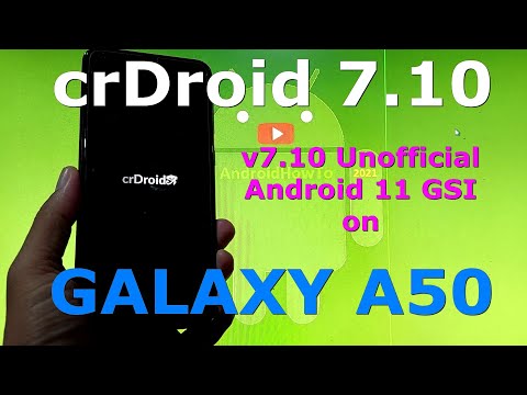 crDroid 7.10 Unofficial on Samsung Galaxy A50 Android 11 GSI ROM