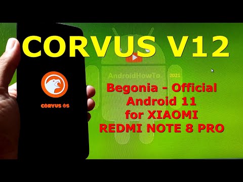 Corvus v12 Official Android 11 for Redmi Note 8 Pro Begonia - Custom ROM