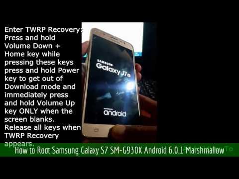 How to Root Samsung Galaxy S7 SM-G930K Android 6.0.1 Marshmallow