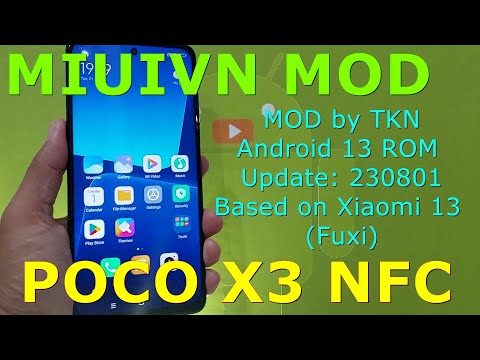 MIUIVN MOD by TKN for Poco X3 Android 13 ROM Update: 230801