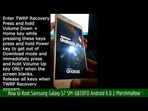 How to Root Samsung Galaxy S7 SM-G930FD Android 6.0.1 Marshmallow