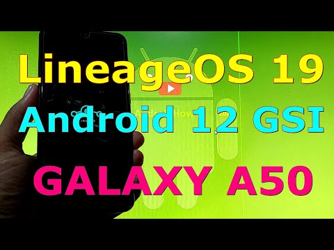 LineageOS 19 Android 12 Unofficial on Samsung Galaxy A50 GSI ROM