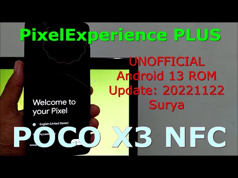 PixelExperience PLUS Unofficial for Poco X3 Android 13 Update: 20221122