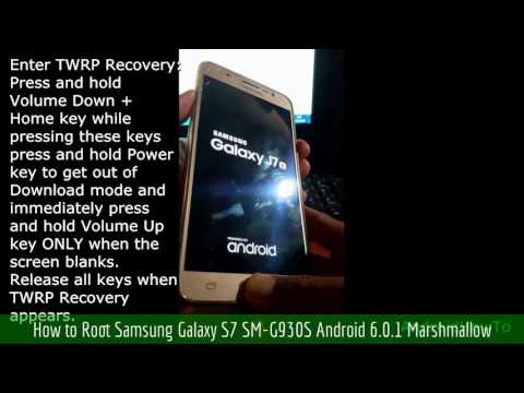 How to Root Samsung Galaxy S7 SM-G930S Android 6.0.1 Marshmallow