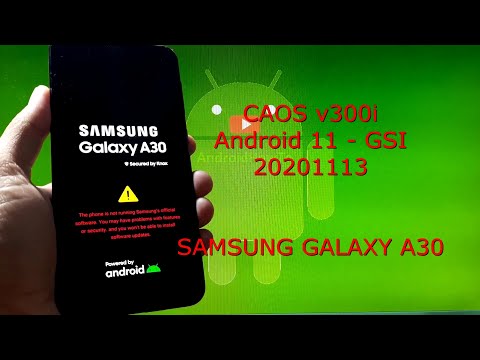 CAOS v300i Android 11 GSI for Samsung Galaxy A30 - 20201113