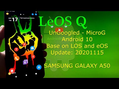 LeOS Q UnGoogled for Samsung Galaxy A50 Android 10 Q