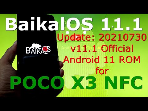 BaikalOS 11.1 OFFICIAL for Poco X3 NFC (Surya) Update: 20210730