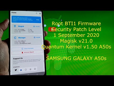 How to Root Samsung Galaxy A50s BTI1 Firmware with Magisk v21.0 Android 10