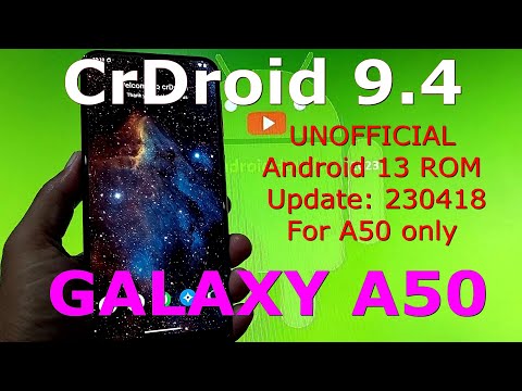 CrDroid 9.4 for Galaxy A50 Android 13 ROM Update: 230418