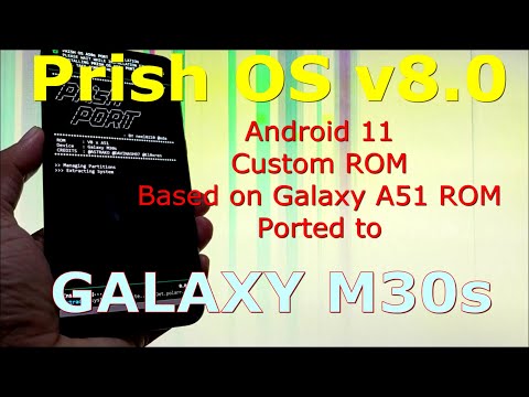 Prish OS v8.0 Android 11 Best Custom ROM for Samsung Galaxy M30s