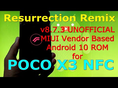 Resurrection Remix v8.7.3 UNOFFICIAL for Poco X3 NFC (Surya) Android 10