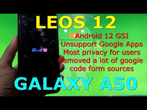 LeOS 12 for Samsung Galaxy A50 without Google Apps