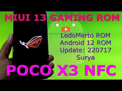 MIUI 13 Gaming ROM for Poco X3 Android 12 Update: 220717