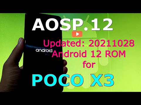 AOSP 12 - Android 12 for Poco X3 NFC (Surya) Updated: 20211028