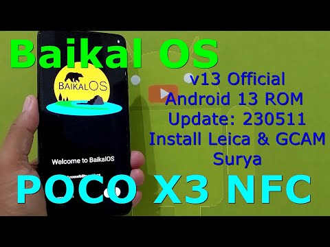 Baikal OS 13 Official for Poco X3 Android 13 ROM Update: 230511